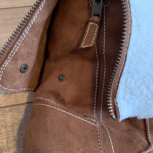 Brown vegan suede tall lined boots 9 - Picture 9 of 16